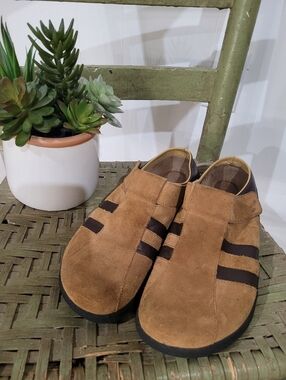 Birkentock Tatami Womens Casual Suede Slip-On Shoes Clogs Tan Brown Sz 39 8.5